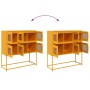 Aparador de acero laminado en frío amarillo 100,5x39x107 cm by , Sideboards - Ref: Foro24-853425, Price: 138,87 €, Discount: %