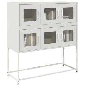 Aparador de acero laminado en frío blanco 100,5x39x107 cm von , Sideboards - Ref: Foro24-853427, Preis: 138,87 €, Rabatt: %