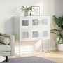 Aparador de acero laminado en frío blanco 100,5x39x107 cm by , Sideboards - Ref: Foro24-853427, Price: 138,87 €, Discount: %