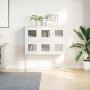 Aparador de acero laminado en frío blanco 100,5x39x107 cm by , Sideboards - Ref: Foro24-853427, Price: 138,87 €, Discount: %