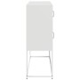 Aparador de acero laminado en frío blanco 100,5x39x107 cm de , Aparadores - Ref: Foro24-853427, Precio: 107,84 €