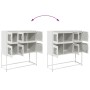 Aparador de acero laminado en frío blanco 100,5x39x107 cm by , Sideboards - Ref: Foro24-853427, Price: 138,87 €, Discount: %
