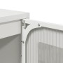 Aparador de acero laminado en frío blanco 100,5x39x107 cm by , Sideboards - Ref: Foro24-853427, Price: 138,87 €, Discount: %
