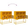 Aparador de acero laminado en frío amarillo 100,5x39x107 cm by , Sideboards - Ref: Foro24-853419, Price: 120,43 €, Discount: %