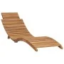 Folding sun lounger with solid teak wood table by vidaXL, Loungers - Ref: Foro24-310666, Price: 149,45 €, Discount: %