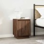 Mesilla de noche con luces LED roble marrón 38x34x50 cm von , Nachttische - Ref: Foro24-861277, Preis: 49,11 €, Rabatt: %