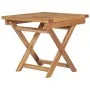Folding sun lounger with solid teak wood table by vidaXL, Loungers - Ref: Foro24-310666, Price: 149,45 €, Discount: %