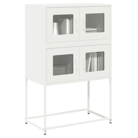 Aparador de acero blanco 68x39x107 cm de , Aparadores - Ref: Foro24-853349, Precio: 101,82 €, Descuento: %