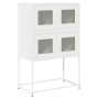 Aparador de acero blanco 68x39x107 cm de , Aparadores - Ref: Foro24-853349, Precio: 101,82 €, Descuento: %
