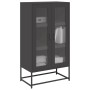 Aparador de acero negro 68x39x123 cm de , Aparadores - Ref: Foro24-853356, Precio: 141,67 €, Descuento: %