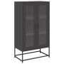 Aparador de acero negro 68x39x123 cm de , Aparadores - Ref: Foro24-853356, Precio: 141,67 €, Descuento: %