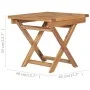Folding sun lounger with solid teak wood table by vidaXL, Loungers - Ref: Foro24-310666, Price: 149,45 €, Discount: %