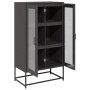 Aparador de acero negro 68x39x123 cm de , Aparadores - Ref: Foro24-853356, Precio: 141,67 €, Descuento: %