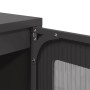Aparador de acero negro 68x39x123 cm de , Aparadores - Ref: Foro24-853356, Precio: 141,67 €, Descuento: %