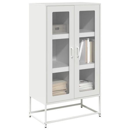 Aparador de acero blanco 68x39x123 cm by , Sideboards - Ref: Foro24-853361, Price: 176,26 €, Discount: %