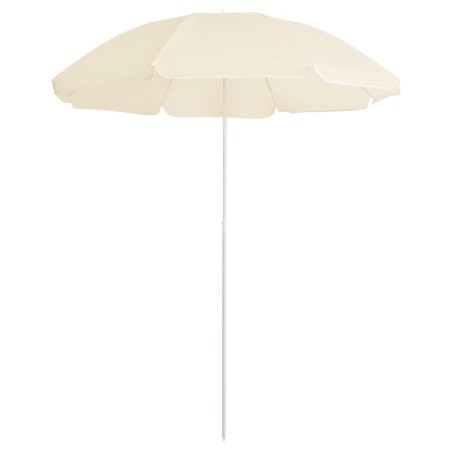 Sombrilla de jardín con poste de acero color arena 180 cm de vidaXL, Sombrillas - Ref: Foro24-315540, Precio: 30,77 €