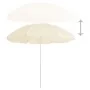 Sombrilla de jardín con poste de acero color arena 180 cm de vidaXL, Sombrillas - Ref: Foro24-315540, Precio: 25,74 €, Descue...