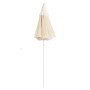 Sombrilla de jardín con poste de acero color arena 180 cm de vidaXL, Sombrillas - Ref: Foro24-315540, Precio: 30,77 €