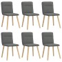 Sillas de comedor 6 unidades tela gris oscuro de , Sillas de comedor - Ref: Foro24-3315591, Precio: 304,71 €, Descuento: %