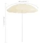 Sombrilla de jardín con poste de acero color arena 180 cm de vidaXL, Sombrillas - Ref: Foro24-315540, Precio: 25,74 €, Descue...