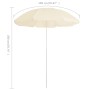 Sombrilla de jardín con poste de acero color arena 180 cm de vidaXL, Sombrillas - Ref: Foro24-315540, Precio: 30,77 €