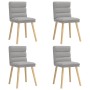 Sillas de comedor 4 uds tela gris nube von , Essstühle - Ref: Foro24-3315402, Preis: 217,38 €, Rabatt: %
