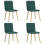 Sillas de comedor 4 unidades tela verde oscuro de , Sillas de comedor - Ref: Foro24-3315325, Precio: 202,97 €, Descuento: %