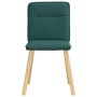 Sillas de comedor 4 unidades tela verde oscuro de , Sillas de comedor - Ref: Foro24-3315325, Precio: 202,97 €, Descuento: %