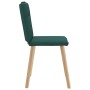 Sillas de comedor 4 unidades tela verde oscuro de , Sillas de comedor - Ref: Foro24-3315325, Precio: 202,97 €, Descuento: %