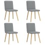 Sillas de comedor 4 unidades tela gris claro von , Essstühle - Ref: Foro24-3315297, Preis: 199,80 €, Rabatt: %