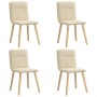 Sillas de comedor 4 unidades tela color crema von , Essstühle - Ref: Foro24-3315327, Preis: 203,05 €, Rabatt: %