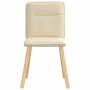 Sillas de comedor 4 unidades tela color crema von , Essstühle - Ref: Foro24-3315327, Preis: 203,05 €, Rabatt: %