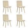 Sillas de comedor 4 unidades tela color crema von , Essstühle - Ref: Foro24-3315198, Preis: 205,47 €, Rabatt: %