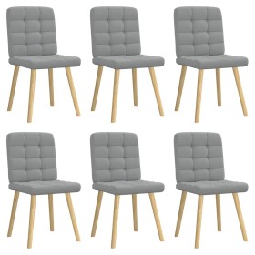 Sillas de comedor 6 unidades de tela gris claro by , dining chairs - Ref: Foro24-3315461, Price: 305,92 €, Discount: %