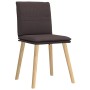 Sillas de comedor 6 unidades tela marrón oscuro by , dining chairs - Ref: Foro24-3315629, Price: 320,08 €, Discount: %