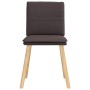 Sillas de comedor 6 unidades tela marrón oscuro by , dining chairs - Ref: Foro24-3315629, Price: 320,08 €, Discount: %