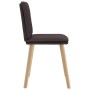 Sillas de comedor 6 unidades tela marrón oscuro by , dining chairs - Ref: Foro24-3315629, Price: 320,08 €, Discount: %