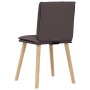 Sillas de comedor 6 unidades tela marrón oscuro by , dining chairs - Ref: Foro24-3315629, Price: 320,08 €, Discount: %