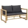 Juego de muebles de jardín con cojines 4 piezas bambú de vidaXL, Conjuntos de jardín - Ref: Foro24-315601, Precio: 442,38 €, ...