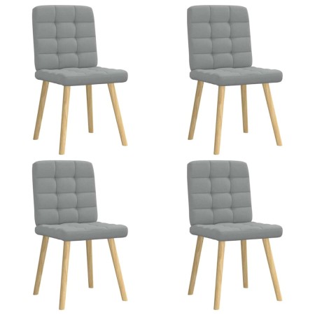Sillas de comedor 4 unidades tela gris claro von , Essstühle - Ref: Foro24-3315191, Preis: 204,72 €, Rabatt: %