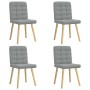 Sillas de comedor 4 unidades tela gris claro von , Essstühle - Ref: Foro24-3315191, Preis: 204,72 €, Rabatt: %