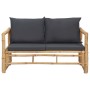 Bamboo 4-piece garden furniture set with cushions by vidaXL, Garden sets - Ref: Foro24-315601, Price: 472,46 €, Discount: %