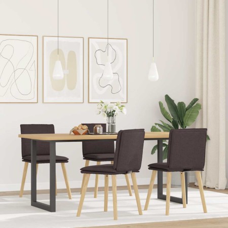 Sillas de comedor 4 unidades tela marrón oscuro von , Essstühle - Ref: Foro24-3315359, Preis: 214,34 €, Rabatt: %