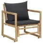 Juego de muebles de jardín con cojines 4 piezas bambú de vidaXL, Conjuntos de jardín - Ref: Foro24-315601, Precio: 442,38 €, ...