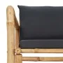 Juego de muebles de jardín con cojines 4 piezas bambú de vidaXL, Conjuntos de jardín - Ref: Foro24-315601, Precio: 442,38 €, ...