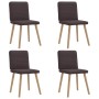 Sillas de comedor 4 unidades tela marrón oscuro von , Essstühle - Ref: Foro24-3315248, Preis: 200,85 €, Rabatt: %