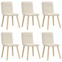 Sillas de comedor 6 unidades lino de , Sillas de comedor - Ref: Foro24-3315601, Precio: 317,13 €, Descuento: %