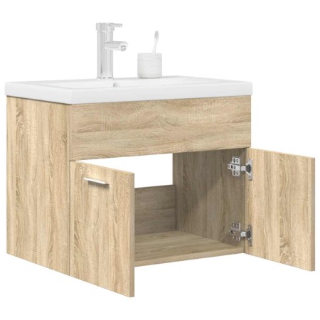 Mueble de baño con lavabo incorporado y grifo roble Sonoma von , Badezimmermöbel - Ref: Foro24-3325014, Preis: 198,66 €, Raba...