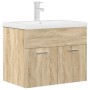 Mueble de baño con lavabo incorporado y grifo roble Sonoma von , Badezimmermöbel - Ref: Foro24-3325014, Preis: 198,66 €, Raba...