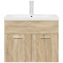 Mueble de baño con lavabo incorporado y grifo roble Sonoma von , Badezimmermöbel - Ref: Foro24-3325014, Preis: 198,66 €, Raba...